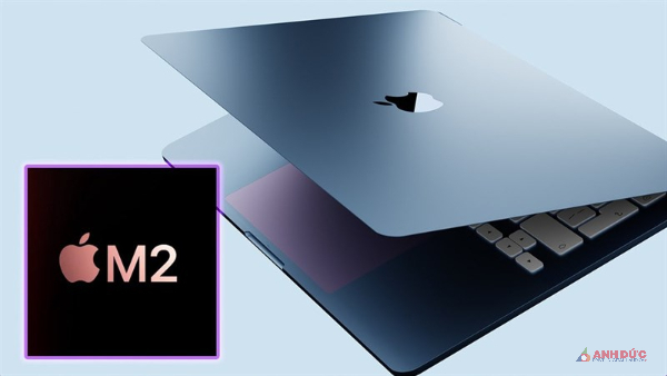 Macbook Air M2 sử dụng chip M2 có sự cải thiện tương đối so với M1